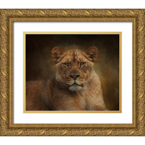 Confidence in Power Gold Ornate Wood Framed Art Print with Double Matting by Parker, Kelley