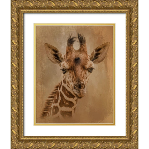 Gentle Giant Gold Ornate Wood Framed Art Print with Double Matting by Parker, Kelley