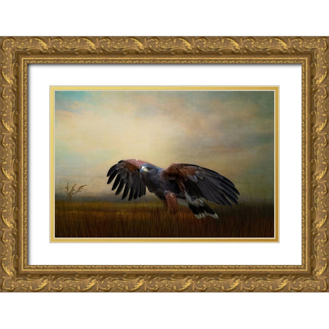 On the Hunt Gold Ornate Wood Framed Art Print with Double Matting by Parker, Kelley