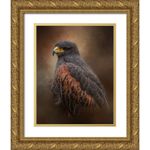 Always Alert Gold Ornate Wood Framed Art Print with Double Matting by Parker, Kelley