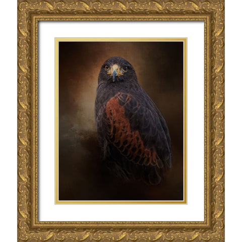 Regal Pursuer Gold Ornate Wood Framed Art Print with Double Matting by Parker, Kelley