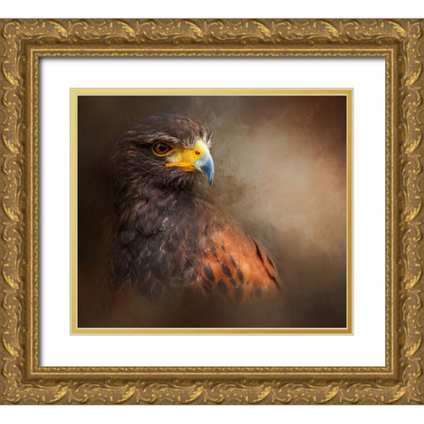 Following the Light Gold Ornate Wood Framed Art Print with Double Matting by Parker, Kelley