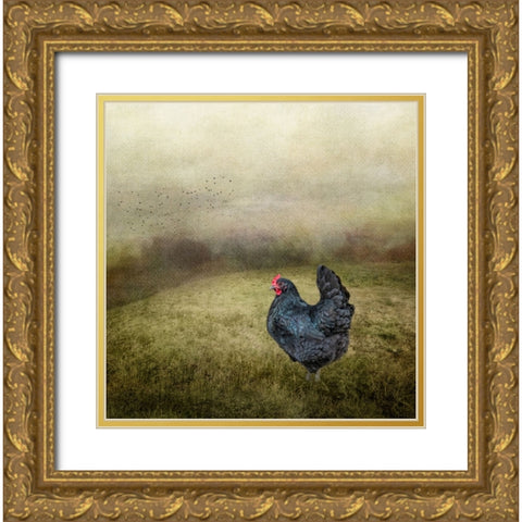 Early Morning Riser Gold Ornate Wood Framed Art Print with Double Matting by Parker, Kelley
