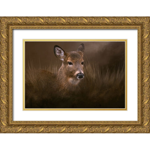 Encounter Gold Ornate Wood Framed Art Print with Double Matting by Parker, Kelley