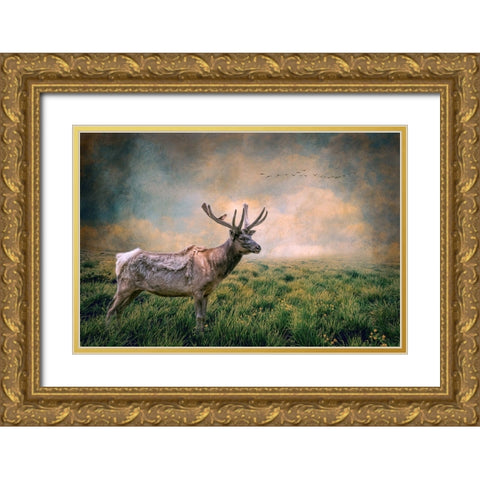 The Lone Leader Gold Ornate Wood Framed Art Print with Double Matting by Parker, Kelley