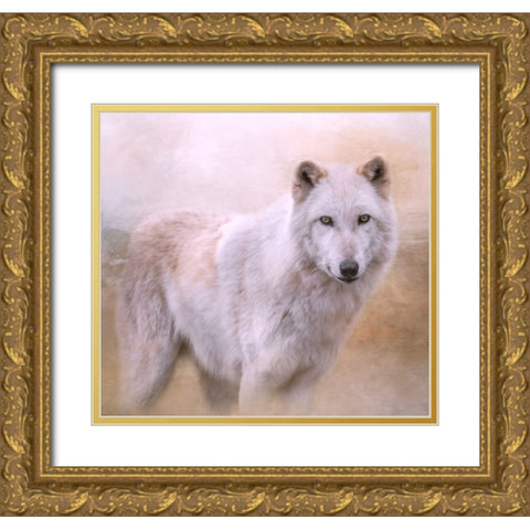Wolf Quest Gold Ornate Wood Framed Art Print with Double Matting by Parker, Kelley