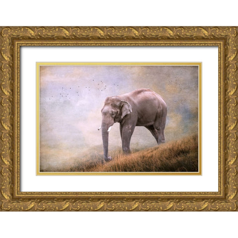 Silent Traveler Gold Ornate Wood Framed Art Print with Double Matting by Parker, Kelley