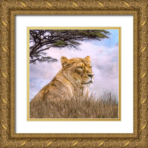 Pride of Place Gold Ornate Wood Framed Art Print with Double Matting by Parker, Kelley
