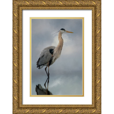 Personal Reflection Gold Ornate Wood Framed Art Print with Double Matting by Parker, Kelley
