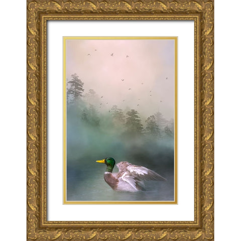 Beauty in the Midst Gold Ornate Wood Framed Art Print with Double Matting by Parker, Kelley