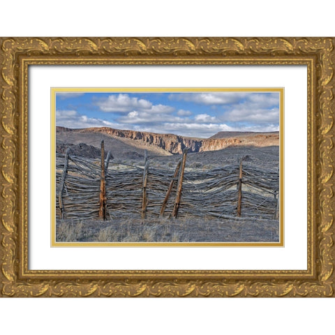 Box Canyon Ranch Gold Ornate Wood Framed Art Print with Double Matting by McFerrin, Larry