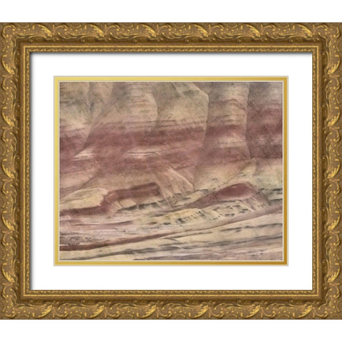 Painted Hills Gold Ornate Wood Framed Art Print with Double Matting by McFerrin, Larry