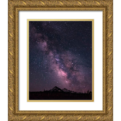 Sisters Milky Way Gold Ornate Wood Framed Art Print with Double Matting by McFerrin, Larry
