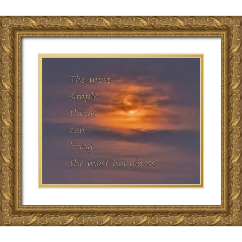 Painted Hills Blue Moon Gold Ornate Wood Framed Art Print with Double Matting by McFerrin, Larry