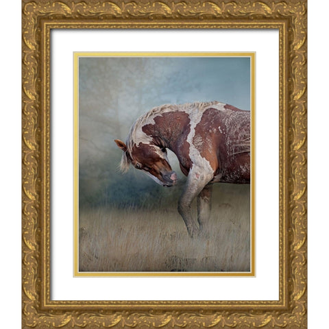 Attitude Gold Ornate Wood Framed Art Print with Double Matting by McFerrin, Larry