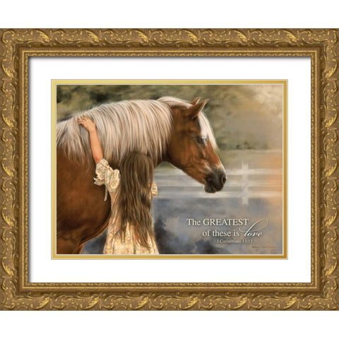 The Greatest Gold Ornate Wood Framed Art Print with Double Matting by Harrison, Lesley