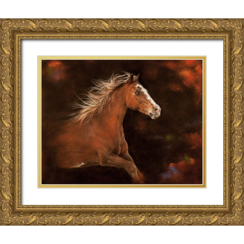 Cheyenne Gold Ornate Wood Framed Art Print with Double Matting by Harrison, Lesley