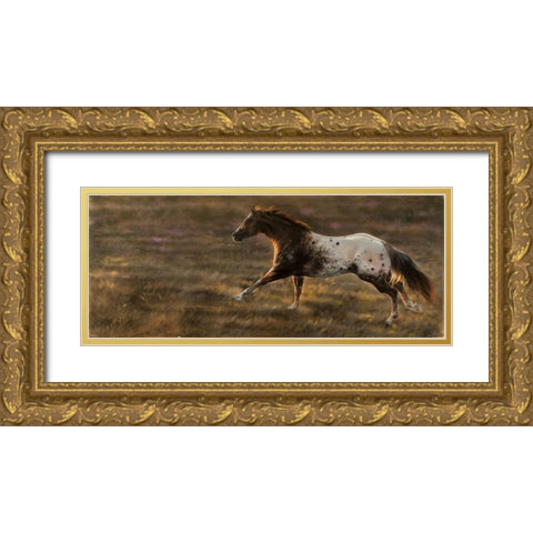 Spots with Spirit II Gold Ornate Wood Framed Art Print with Double Matting by Harrison, Lesley