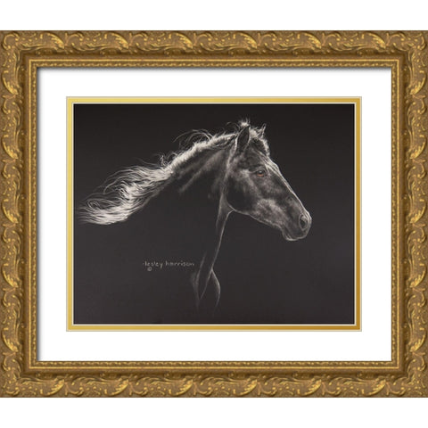 Faroan Gold Ornate Wood Framed Art Print with Double Matting by Harrison, Lesley