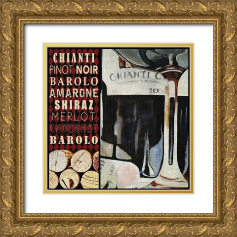 Chianti Gold Ornate Wood Framed Art Print with Double Matting by Wolk, Lisa