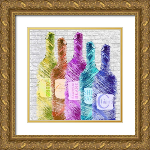 Painted Wine Gold Ornate Wood Framed Art Print with Double Matting by Wolk, Lisa