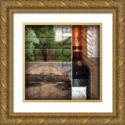Wine Country Gold Ornate Wood Framed Art Print with Double Matting by Wolk, Lisa