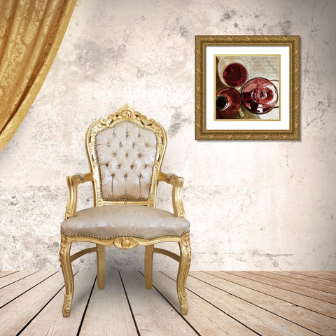 Poetry of Wine Gold Ornate Wood Framed Art Print with Double Matting by Wolk, Lisa