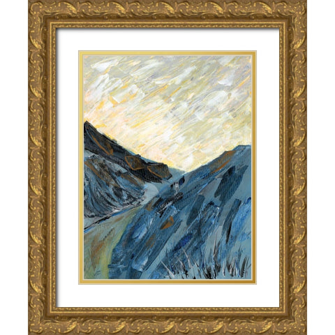 Blue Valley Gold Ornate Wood Framed Art Print with Double Matting by Lee, Judson