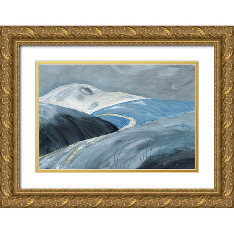 Golden Road Gold Ornate Wood Framed Art Print with Double Matting by Lee, Judson