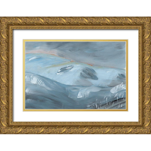 Golden Touch Hills Gold Ornate Wood Framed Art Print with Double Matting by Lee, Judson