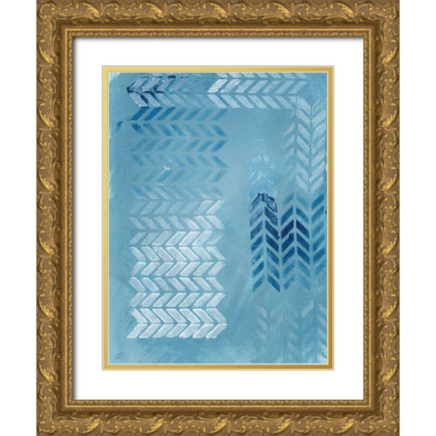 Tire Tracks I Gold Ornate Wood Framed Art Print with Double Matting by Lee, Judson