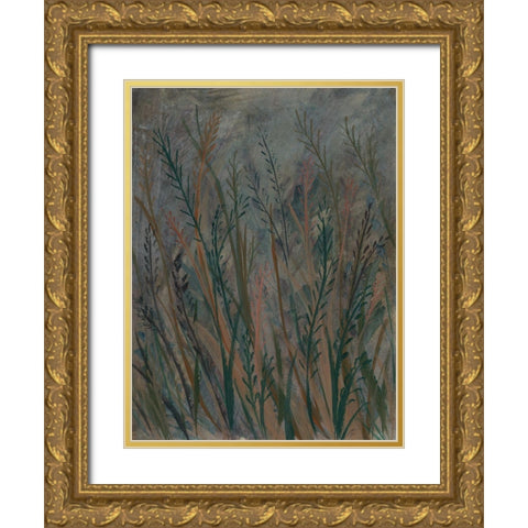 Green Mash Grass II Gold Ornate Wood Framed Art Print with Double Matting by Lee, Judson