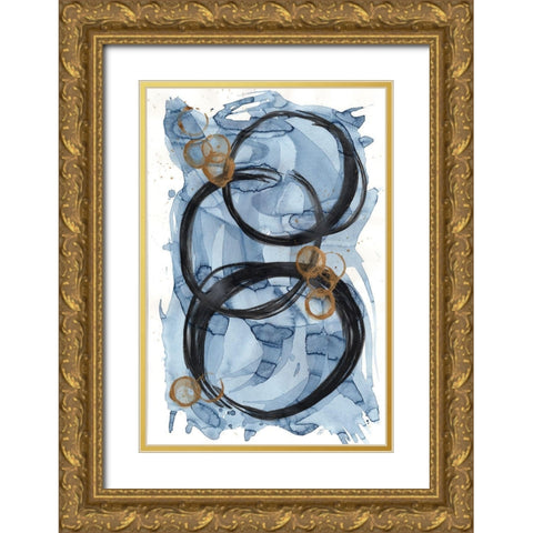 Sketch Circles II Gold Ornate Wood Framed Art Print with Double Matting by Lee, Judson