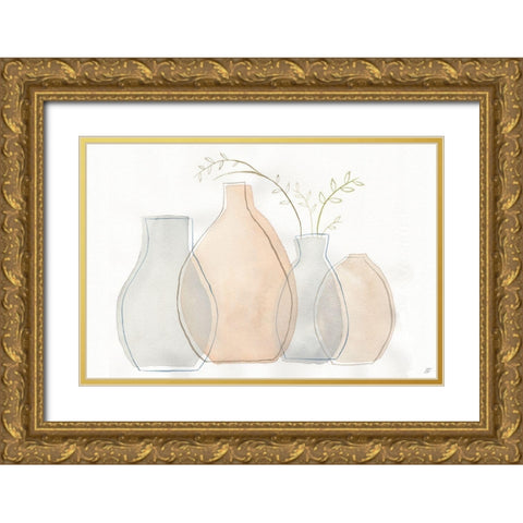 Sketch Arrangement Gold Ornate Wood Framed Art Print with Double Matting by Lee, Judson