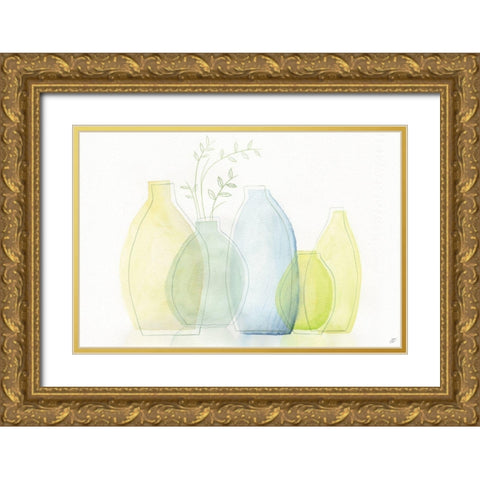 Transparent Glass Gold Ornate Wood Framed Art Print with Double Matting by Lee, Judson