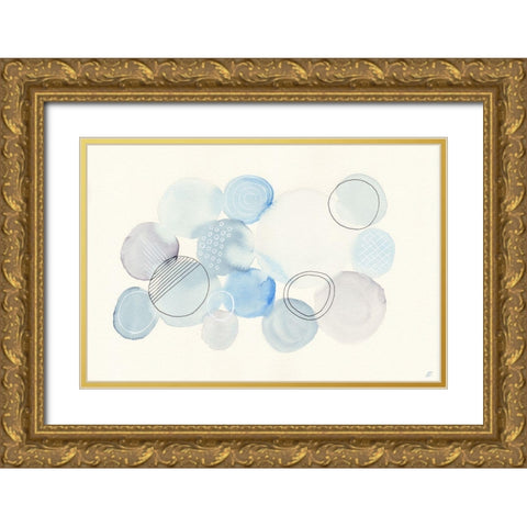 Water Circle II Gold Ornate Wood Framed Art Print with Double Matting by Lee, Judson