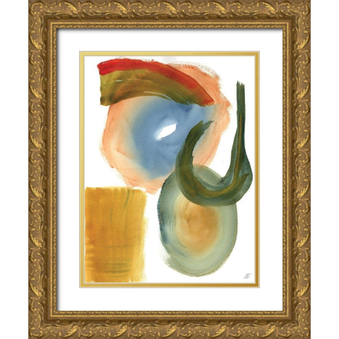 Hook and Eye Gold Ornate Wood Framed Art Print with Double Matting by Lee, Judson