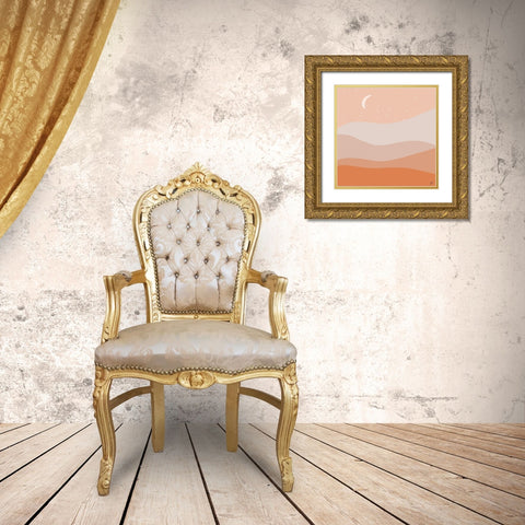 Desert Night Gold Ornate Wood Framed Art Print with Double Matting by Lee, Judson