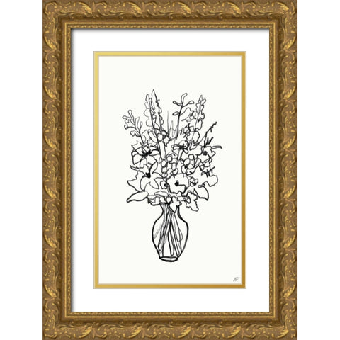 Floral Arrangement III Gold Ornate Wood Framed Art Print with Double Matting by Lee, Judson