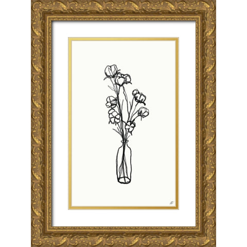 Floral Arrangement IV Gold Ornate Wood Framed Art Print with Double Matting by Lee, Judson