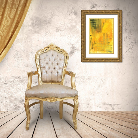 Bold Yellow Gold Ornate Wood Framed Art Print with Double Matting by Lee, Judson