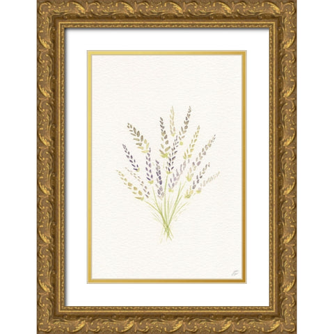 Green and Violet Bundle Gold Ornate Wood Framed Art Print with Double Matting by Lee, Judson