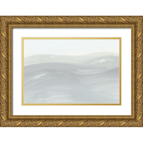 Neutral Hills Gold Ornate Wood Framed Art Print with Double Matting by Lee, Judson