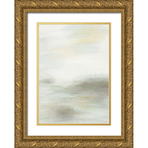 Gentle Green Good Gold Ornate Wood Framed Art Print with Double Matting by Lee, Judson