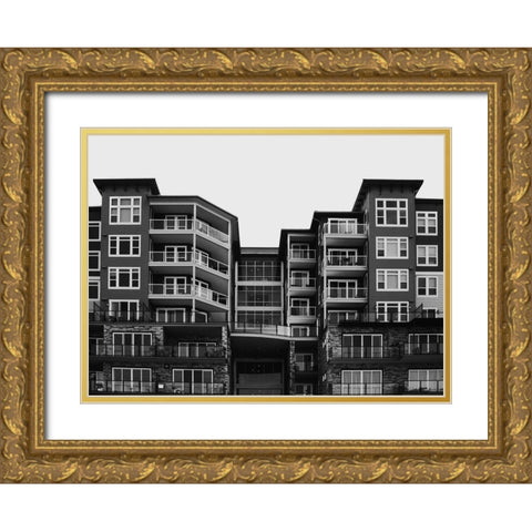 Building-scape Gold Ornate Wood Framed Art Print with Double Matting by Lee, Judson