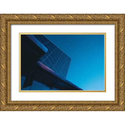 Blue Monday Gold Ornate Wood Framed Art Print with Double Matting by Lee, Judson