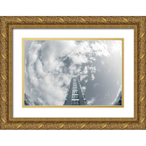 Tower in the Sky Gold Ornate Wood Framed Art Print with Double Matting by Lee, Judson