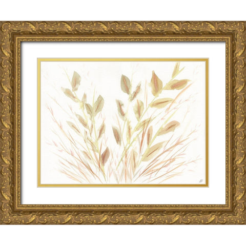 Grass Gold Ornate Wood Framed Art Print with Double Matting by Lee, Judson