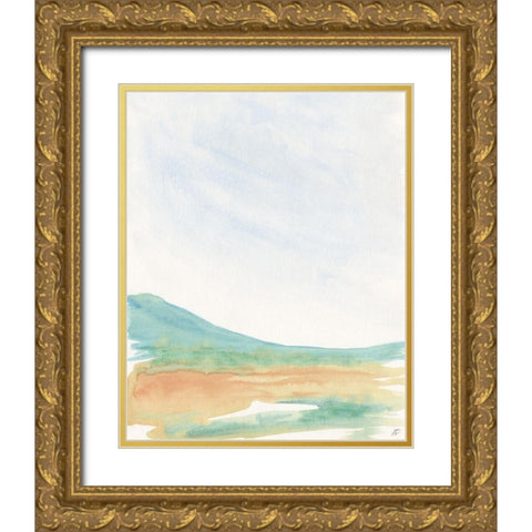 Green Grass Gold Ornate Wood Framed Art Print with Double Matting by Lee, Judson