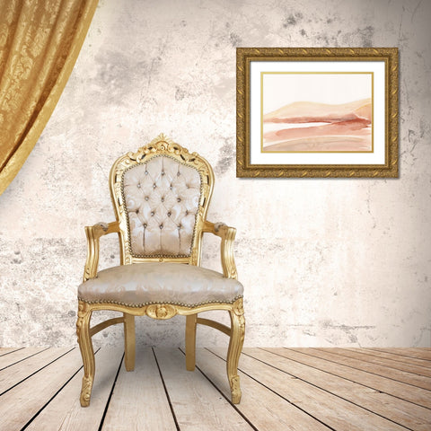 Yellow Hills Gold Ornate Wood Framed Art Print with Double Matting by Lee, Judson